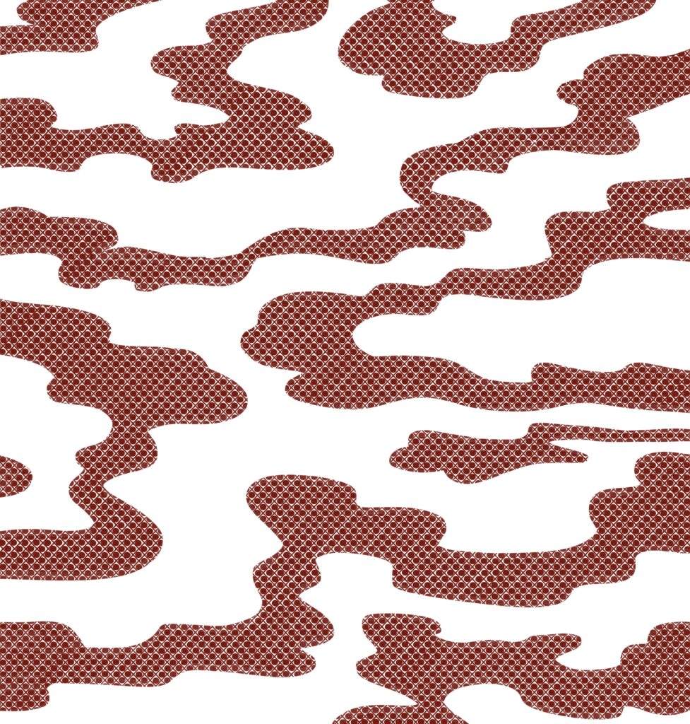 Russet Cloud Textures on White — Suitman Pattern 194