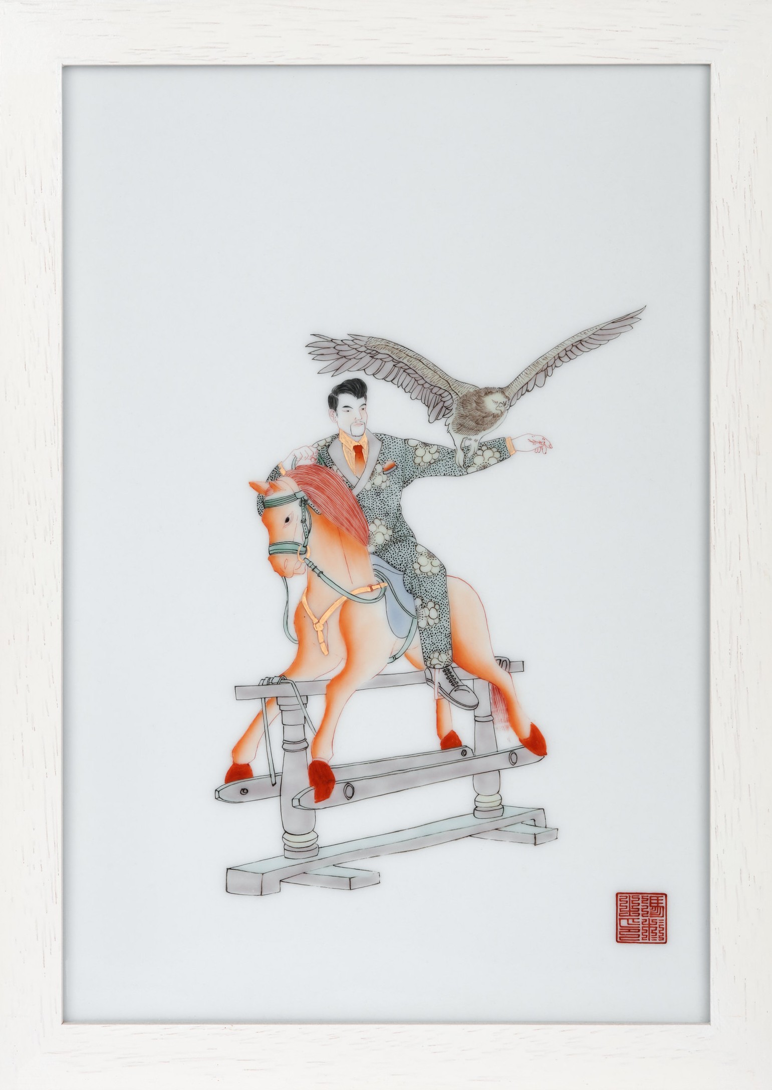 Taming Eagle on the Rocking Horse II