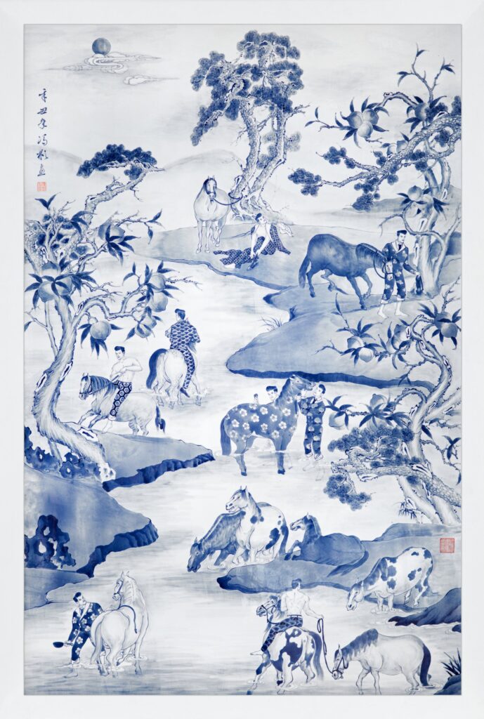 Bathing Horses