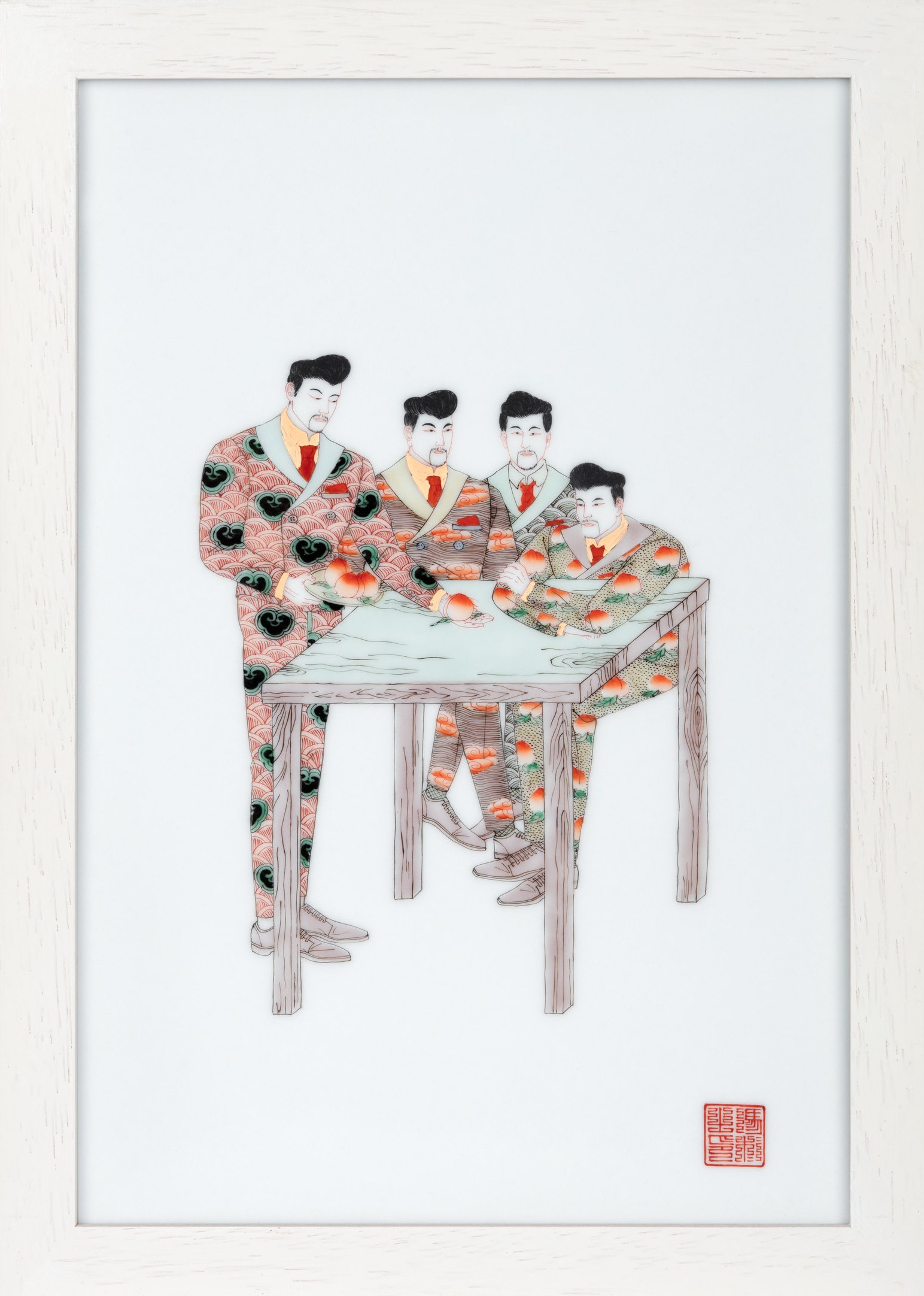 Suitman | Peach Gathering at a Square Table